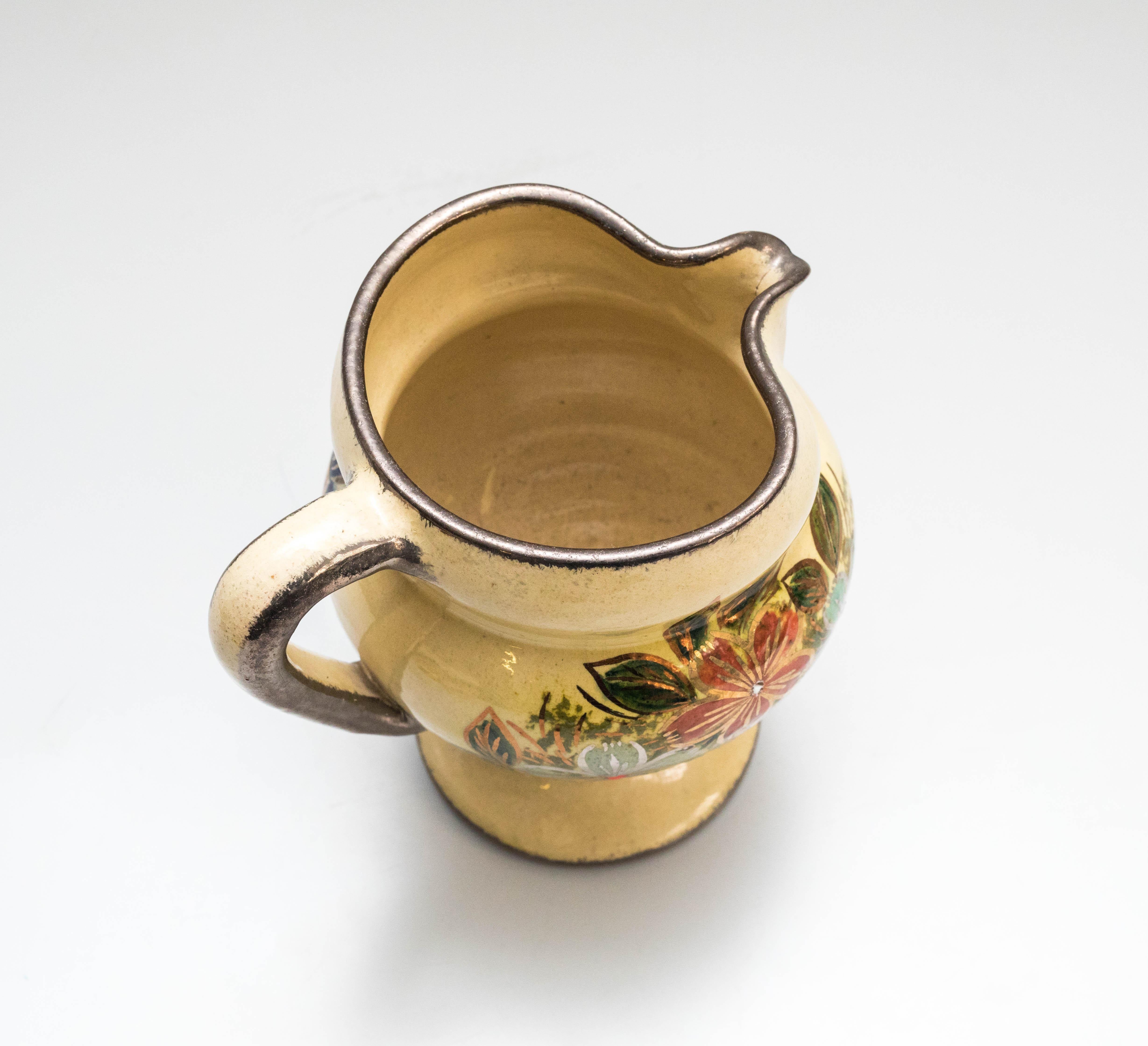 Spagnolo Vaso in ceramica dipinto a mano dall'artista catalano Diaz Costa - Spagna, Circa 1960 in vendita