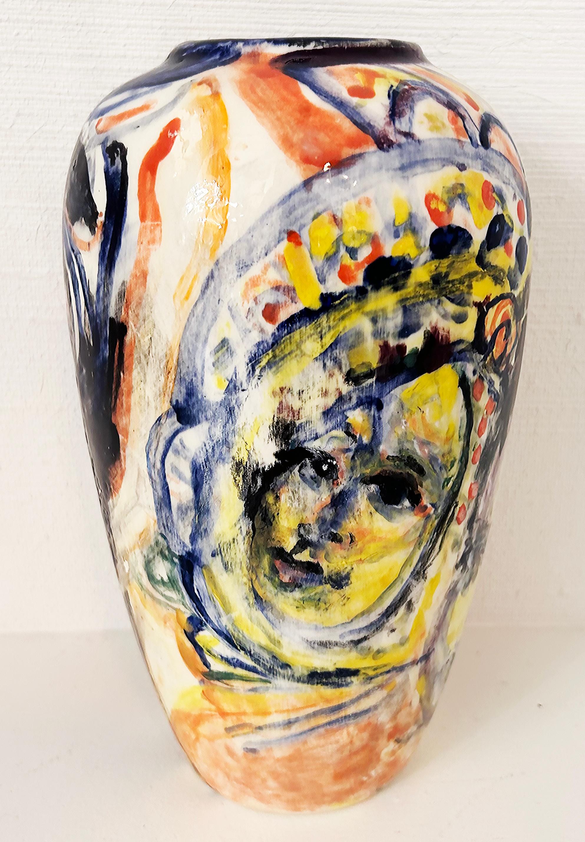 Hand-painted Ceramic Vase 