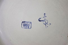 Hand-Painted Ceramic Wall Plate with Floral Motif - Bassano, Italy, 1970s