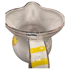 Hand-Painted Ceramic Water RareJug by Giovanni Desimone With Sangria Recipe