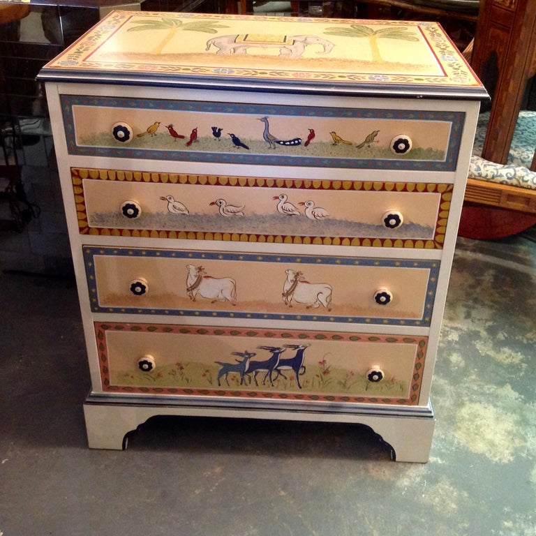 Hand Painted Children's Room Dresser at 1stdibs