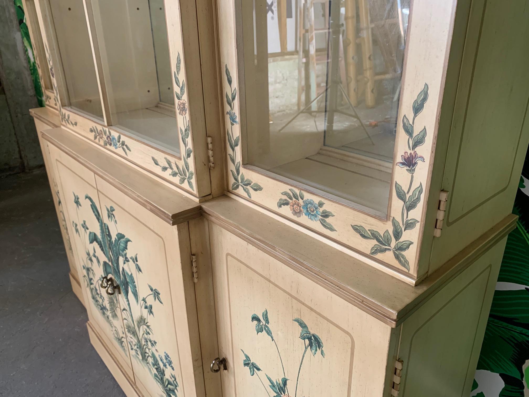 drexel china cabinet 1970