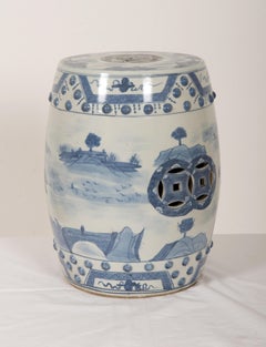 Hand Painted Chinese Ceramic Garden Stool