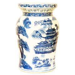 Hand Painted Chinese Ceramic Garden Stool