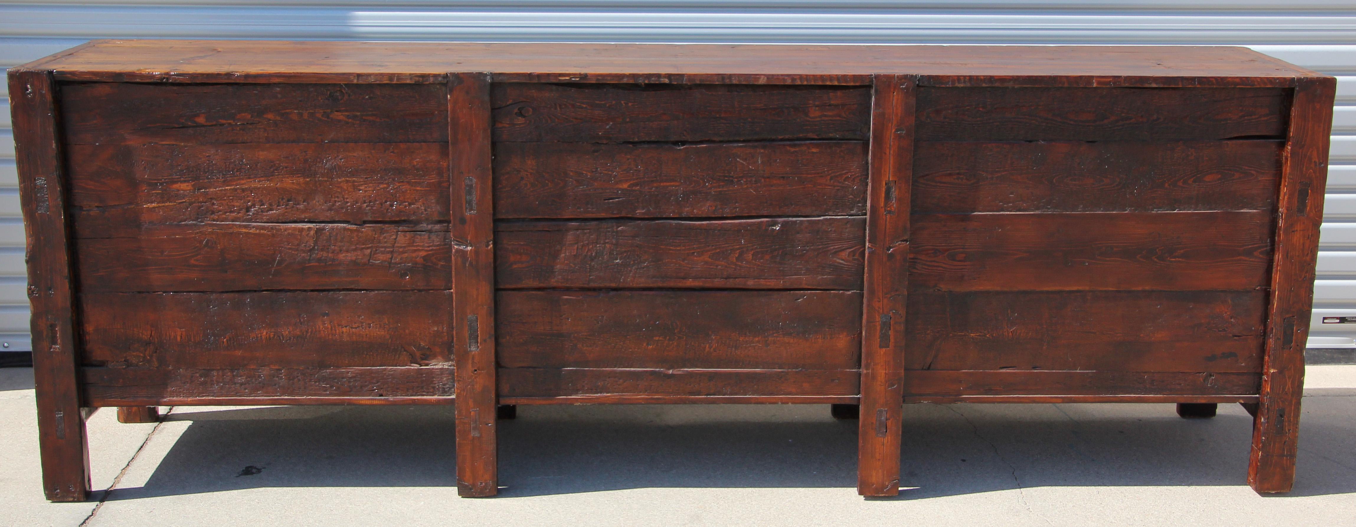 Hand Painted Mongolian Sideboard Cabinet 11