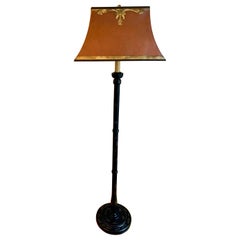 Hand Painted Chinoiserie Floor Lamp in the Manner of Rose Tarlow