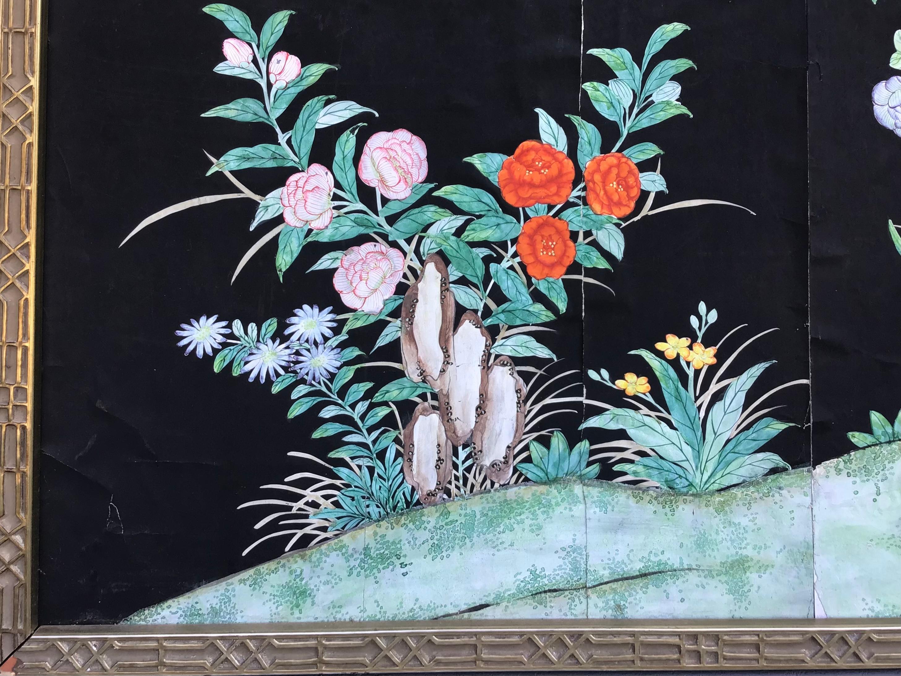Hand Painted Chinoiserie Wallpaper Panels 2