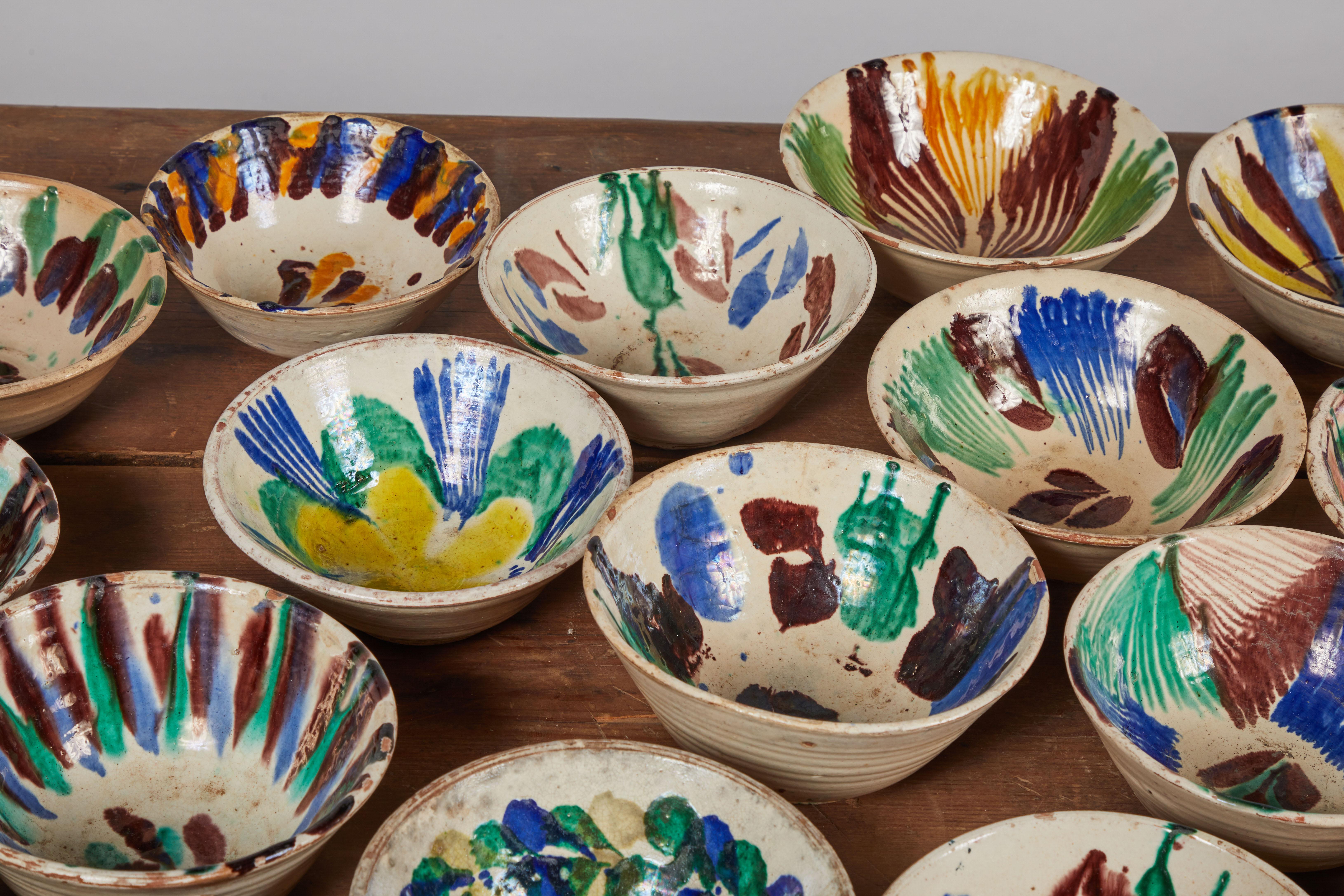 Hand Painted Colorful Ceramic Mexican Bowls 6