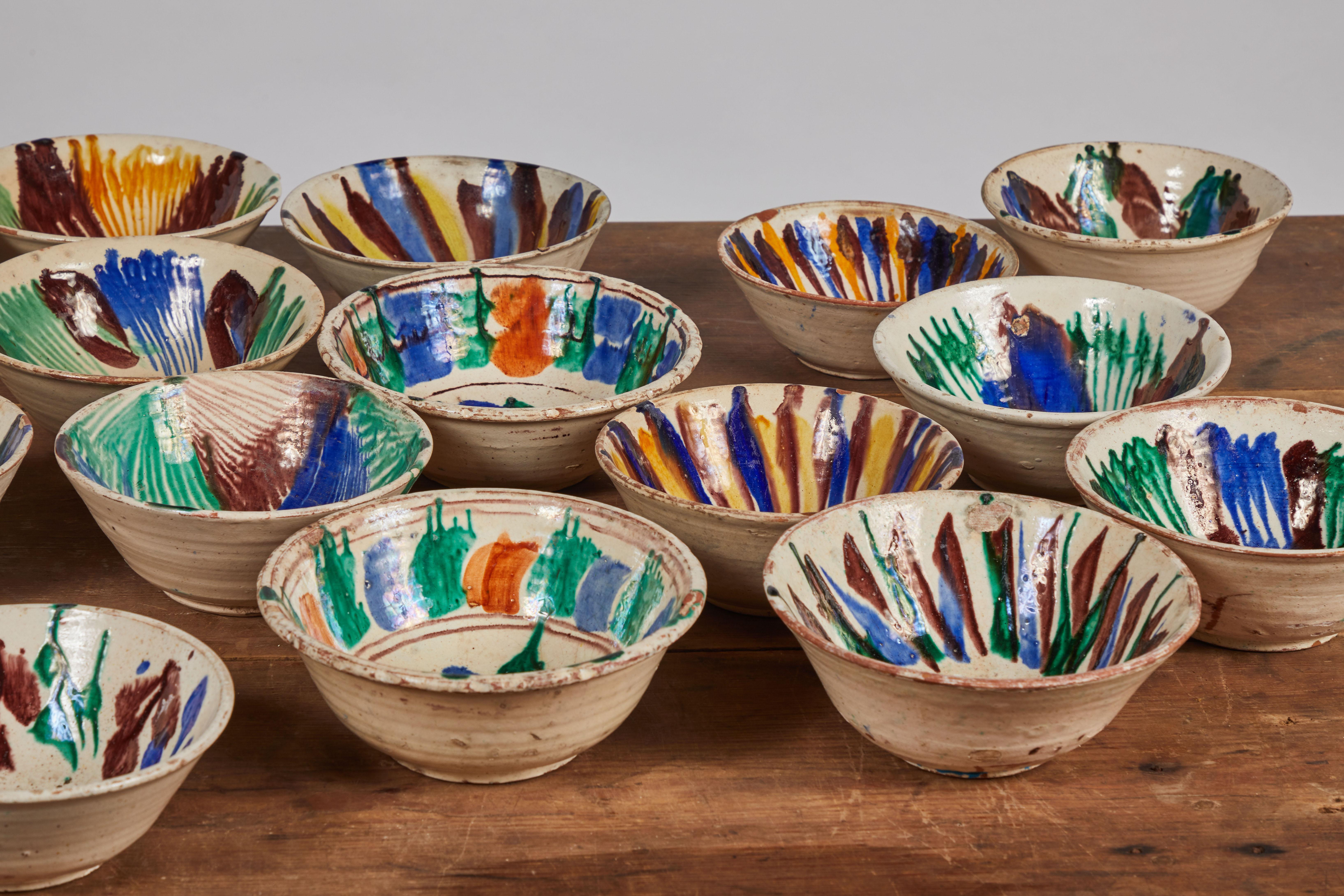 Hand Painted Colorful Ceramic Mexican Bowls 8