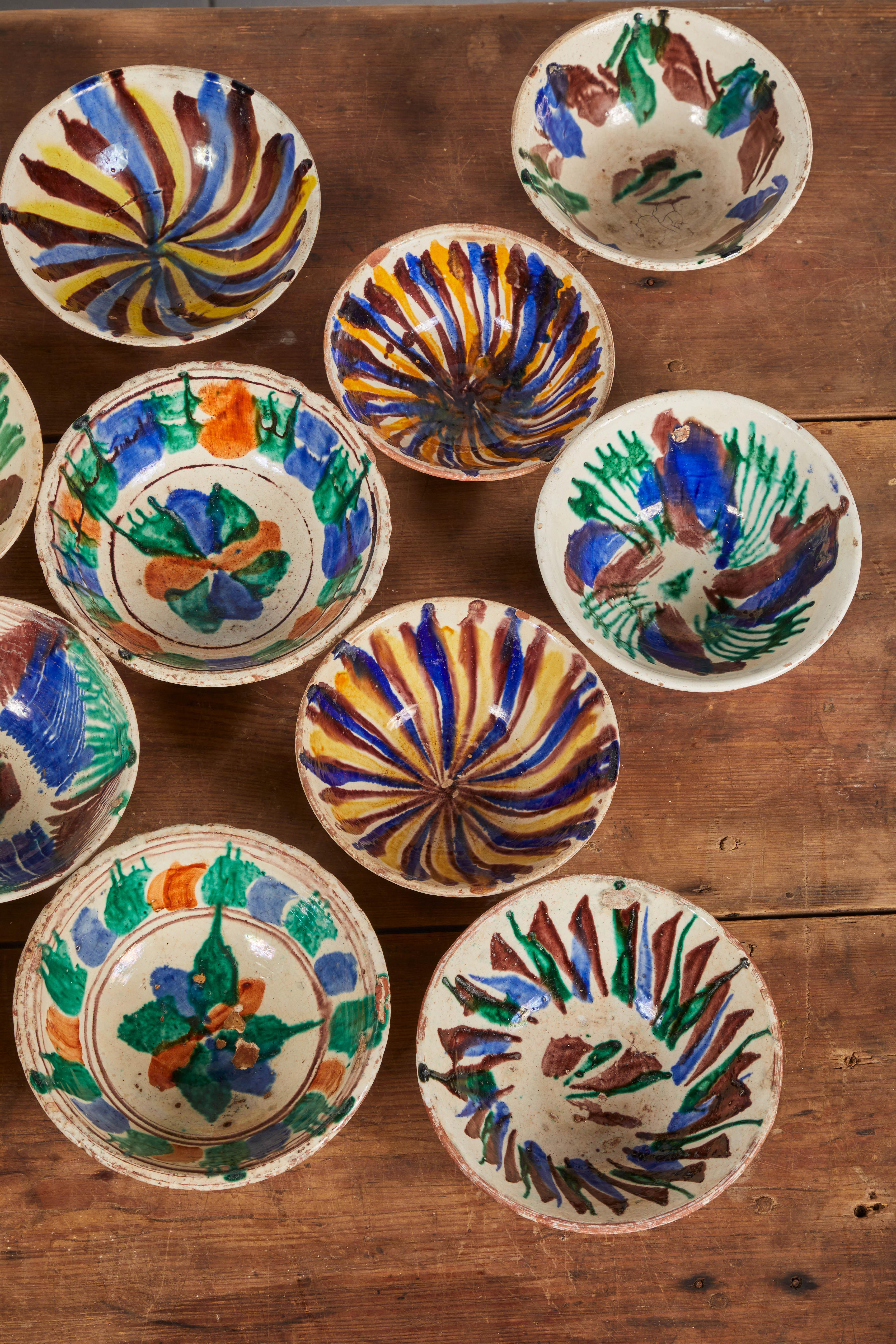 Hand Painted Colorful Ceramic Mexican Bowls 2