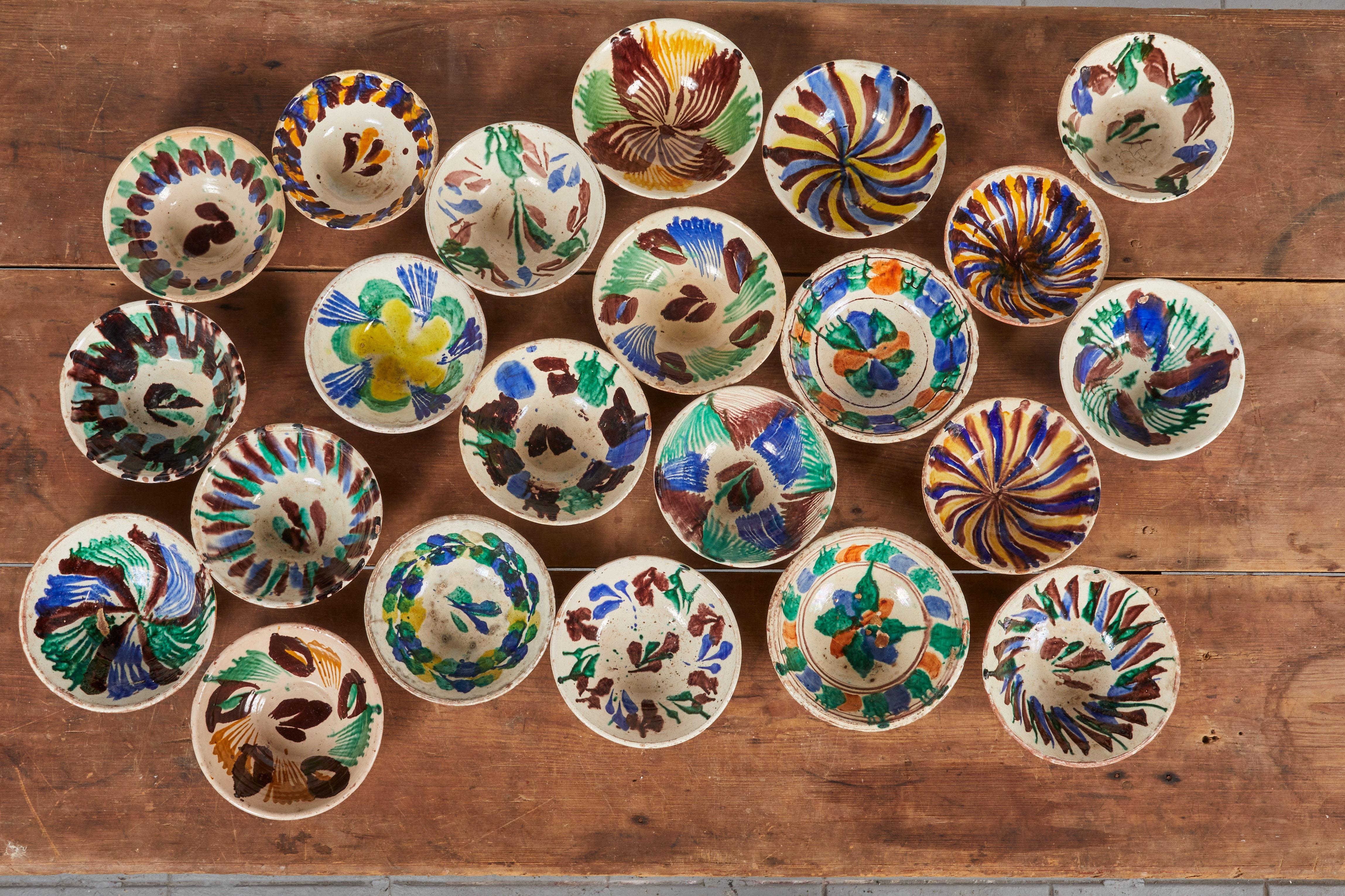 Hand Painted Colorful Ceramic Mexican Bowls 3
