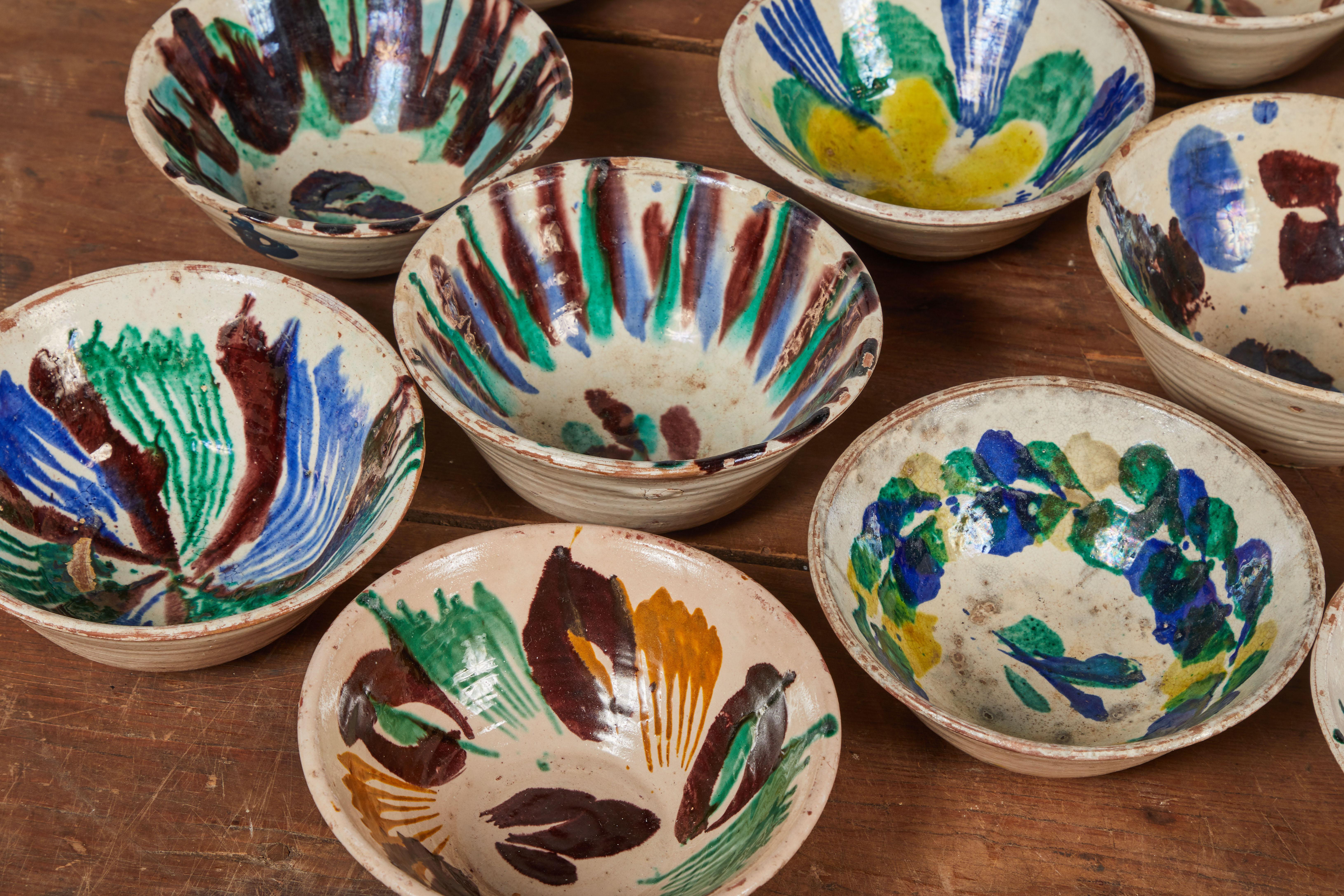 Hand Painted Colorful Ceramic Mexican Bowls 4
