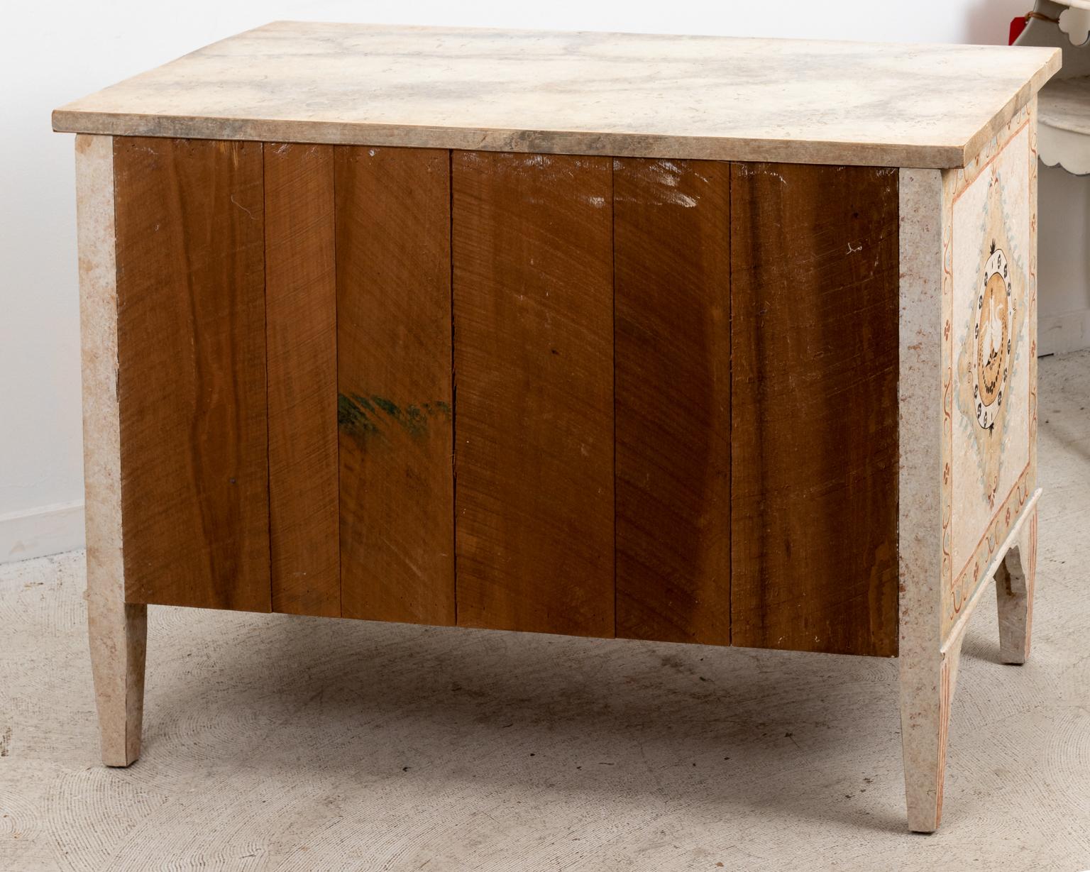Hand Painted Commode or Chest of Drawers by Nierman Weeks In Good Condition In Stamford, CT