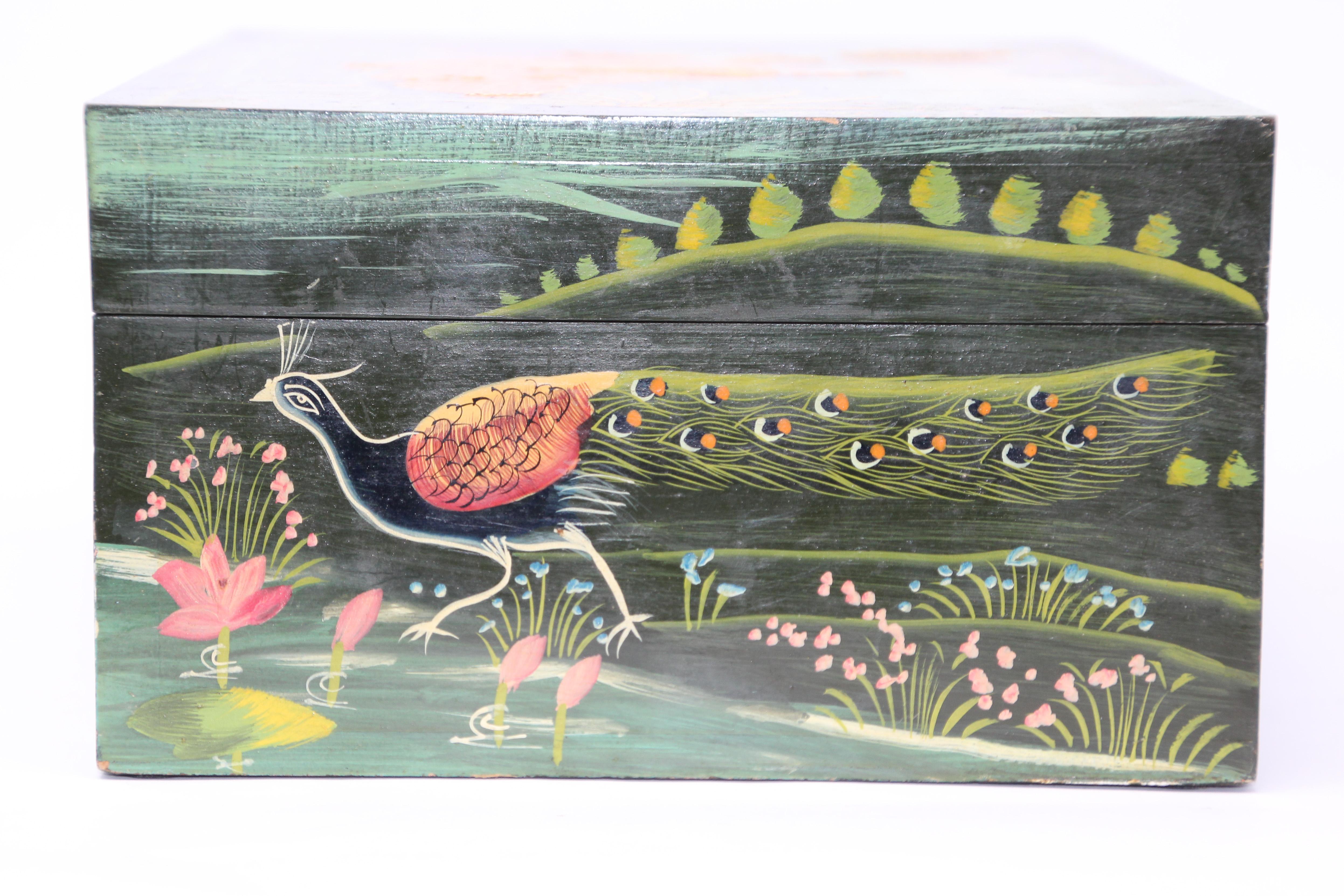 Hand Painted Decorative Box with Krishna 1