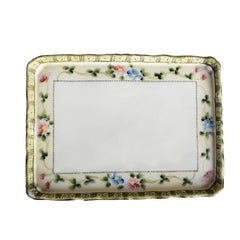 Hand Painted Decorative Floral Porcelain Vide Poche Tray Japan