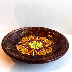 Assiette décorative peinte à la main par Rene His pour HB Quimper Faience, France