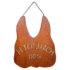 Hand Painted Dentist Trade Sign c.1940