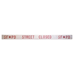 Hand Painted Double Sided SFPD Sign, circa 1950