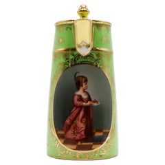 Hand-Painted Dresden Porcelain Vessel Germany, circa 1900–1920