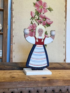 Hand Painted Dutch Folk Art style Decor