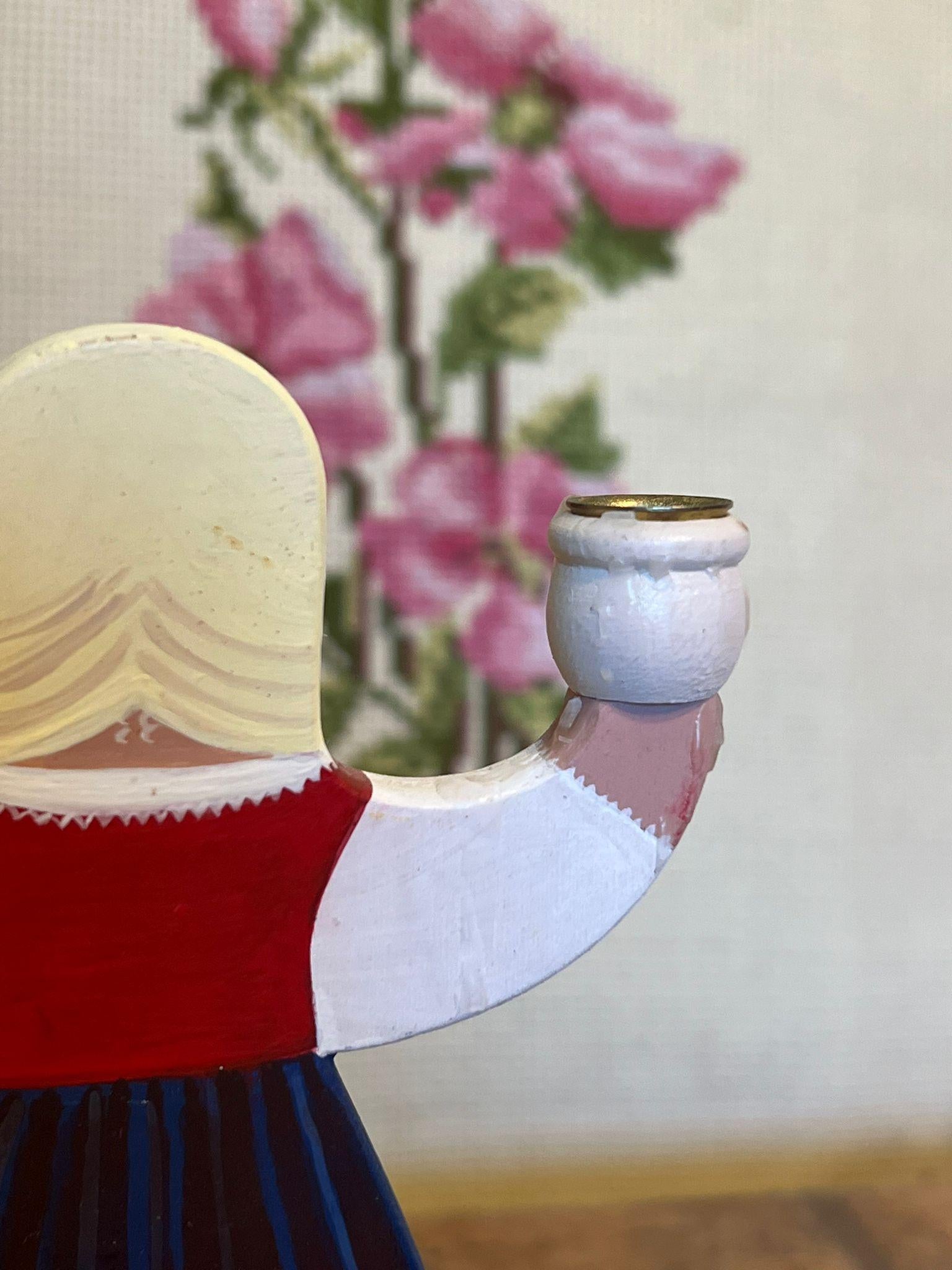 Late 20th Century Hand Painted Dutch Folk Art style Decor For Sale
