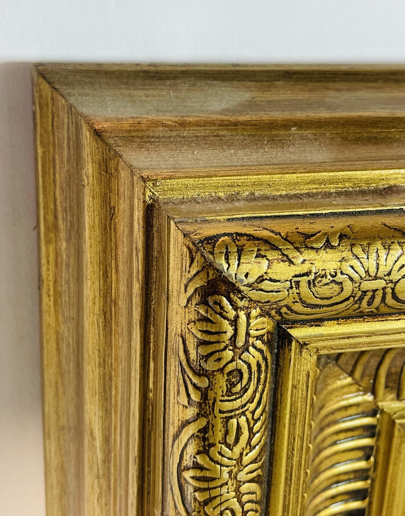 Hand-Painted Enamel Floral Painting, Spanish School, 20th Century, Signed Maciel For Sale 7