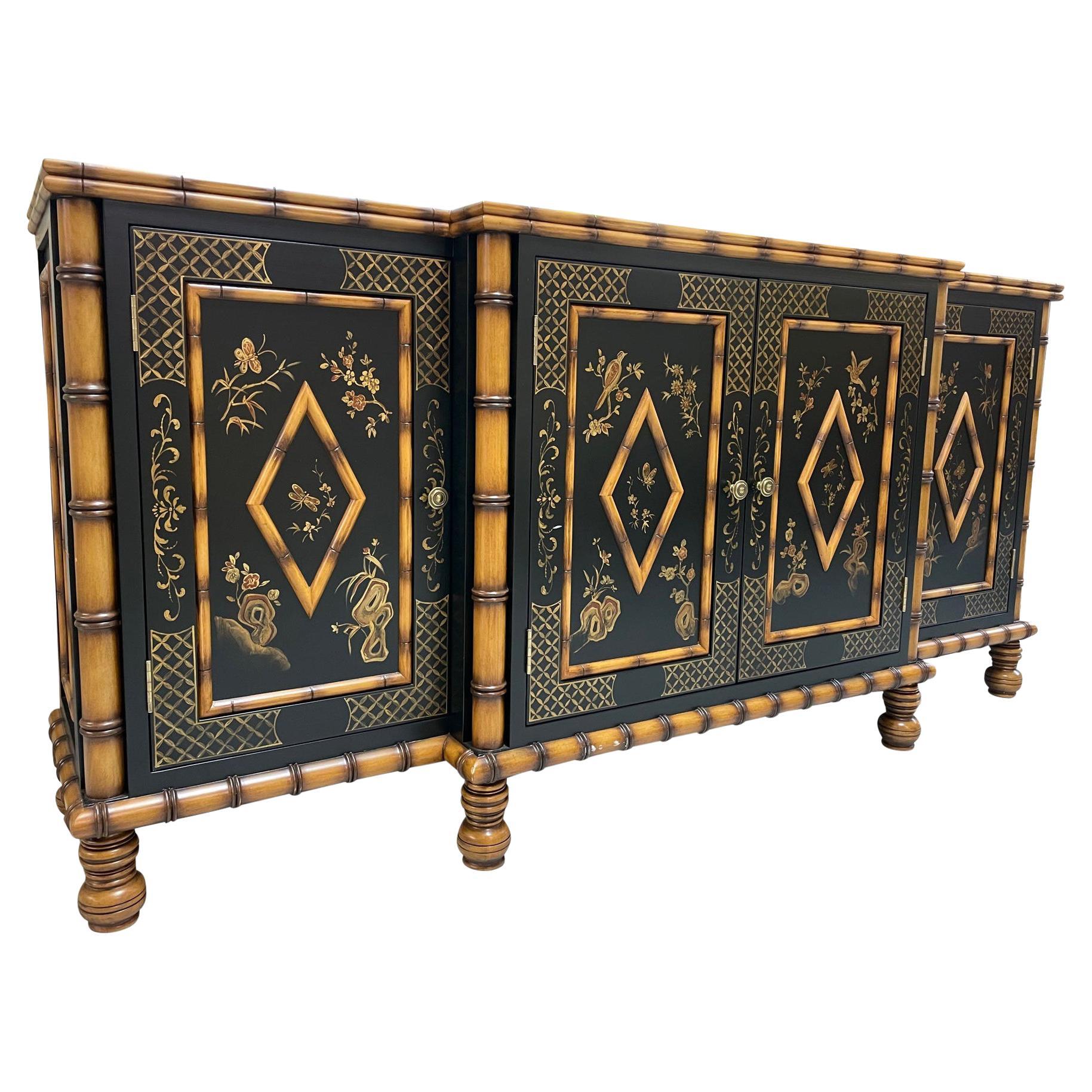 Thomasville Sideboard in Blue Lacquer at 1stDibs