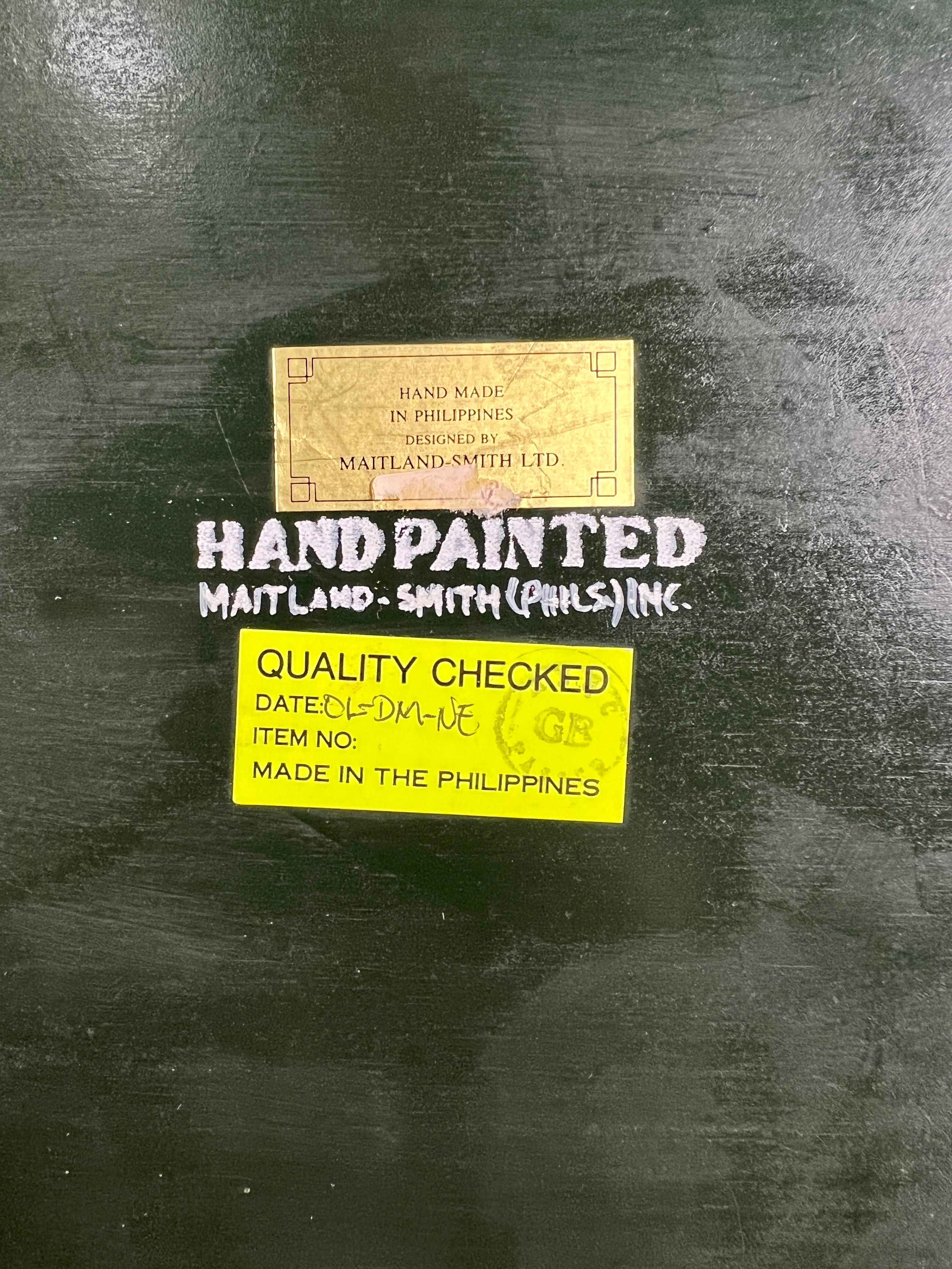Boîte en faux onyx peinte à la main par Maitland Smith  en vente 7