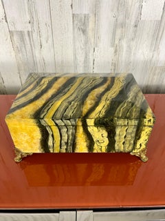 Hand Painted Faux Onyx Box by Maitland Smith
