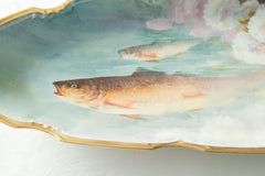 Hand-Painted Fish Set for 12, by Flambeau Limoges, France