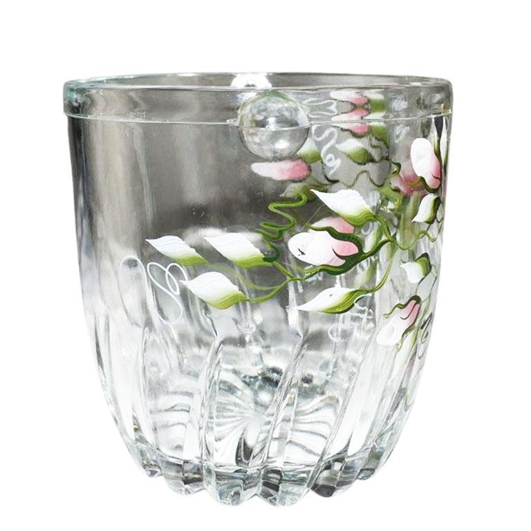 floral ice bucket