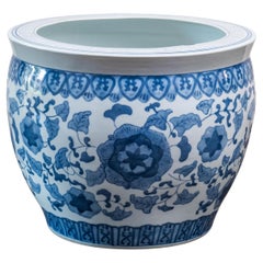 Hand painted flower pot, 30 cm