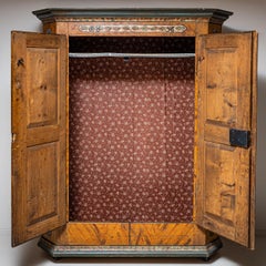 Armoire folklorique peinte à la main, Franconie, datée de 1836