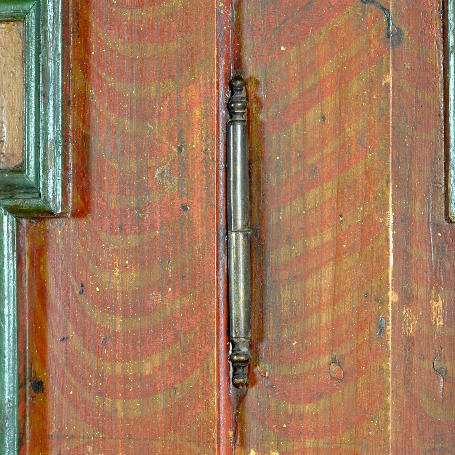 Armoire/meuble de mariage d'art populaire peint à la main, Allemagne du Sud, daté de 1807 en vente 5