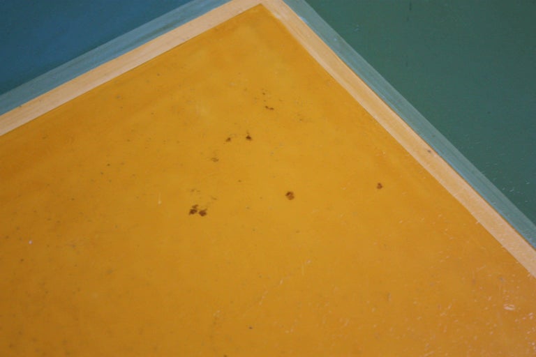 HandPainted Folk Art Card Table at 1stDibs