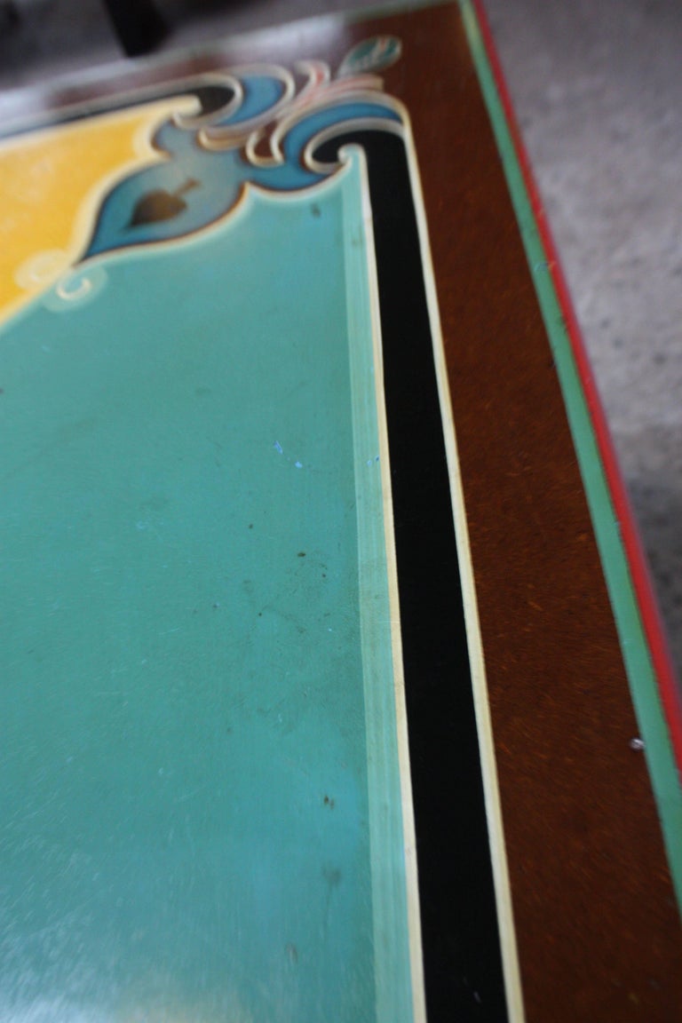 HandPainted Folk Art Card Table at 1stDibs
