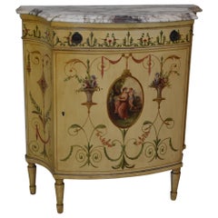 Hand Painted French Style Marble Top Commode Irwin Furniture