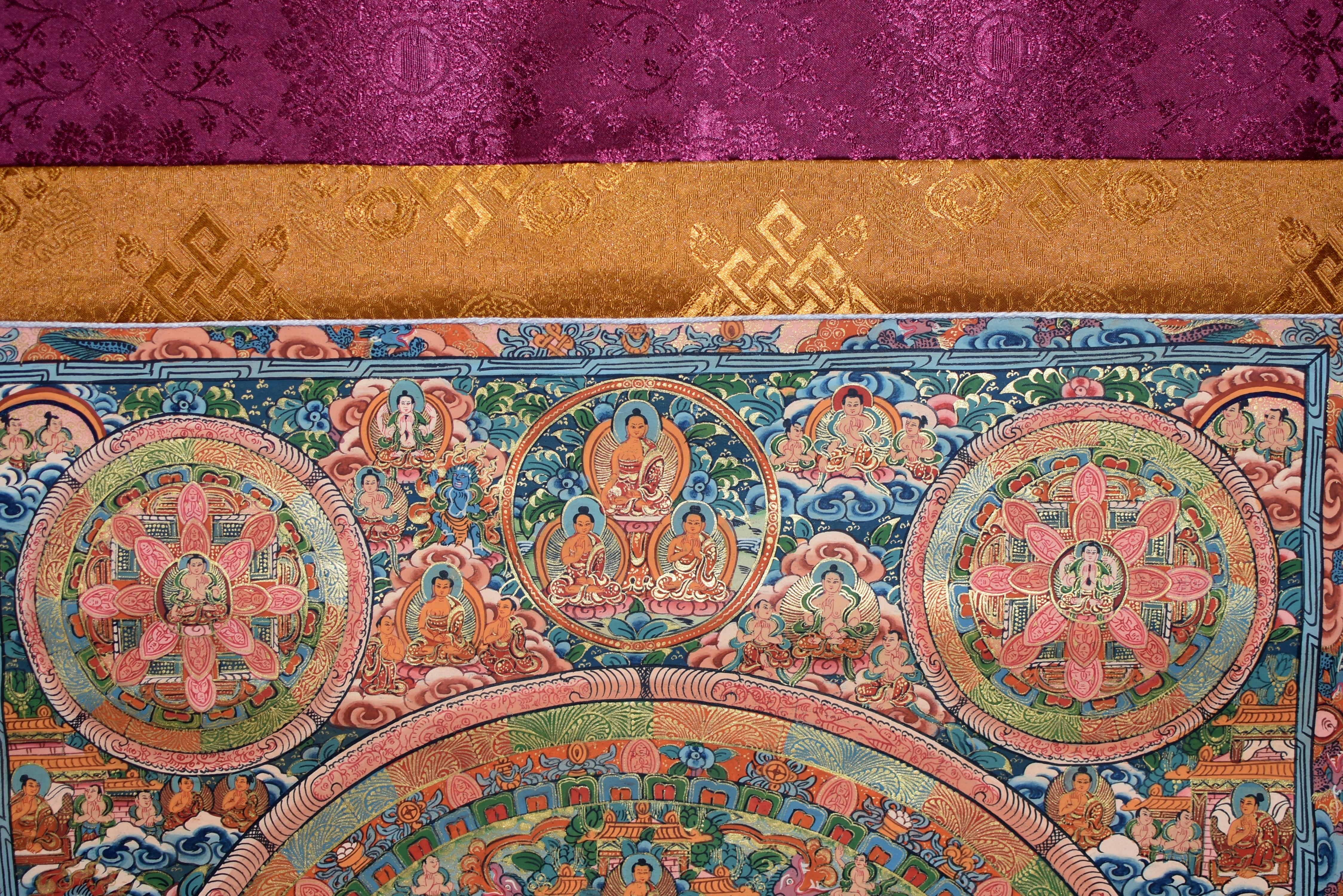 Hand Painted Gilded Tibetan Thangka of Nirvana 3