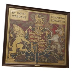 Hand Painted Gilt London Wine Merchants Royal Warrant