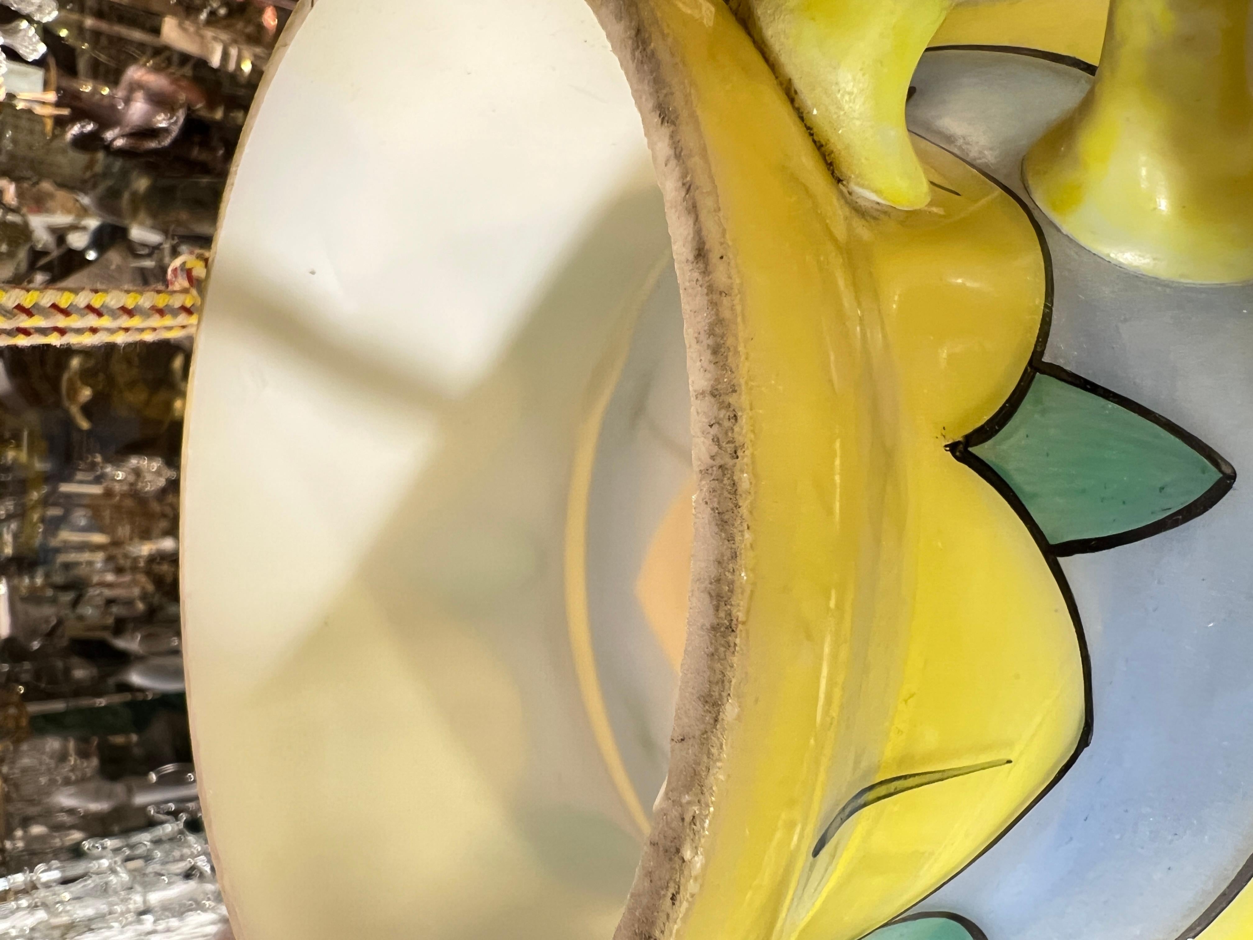 Hand-Painted Glass Islamic Mosque Lamp For Sale 2