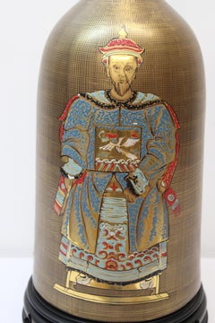 Hand Painted Glazed Ceramic Lamp