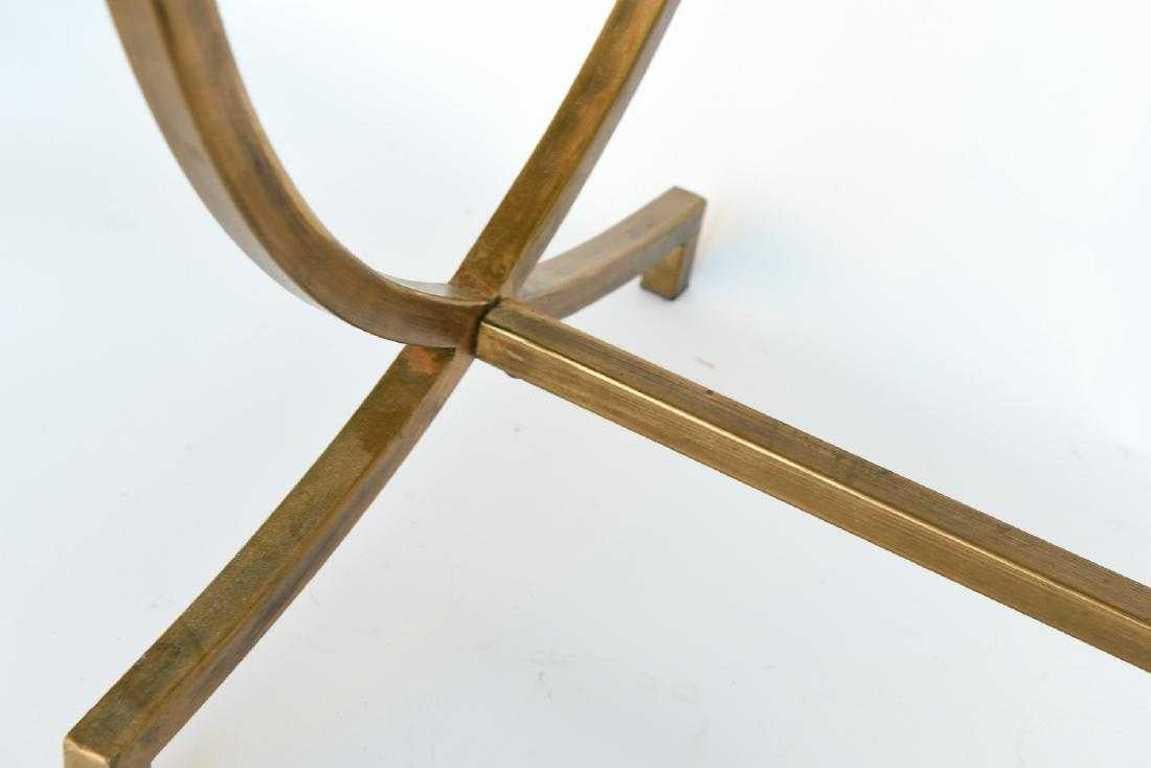 gold and glass side table