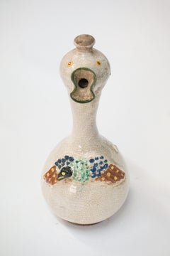 Decantador de vino griego pintado a mano, hacia 1920