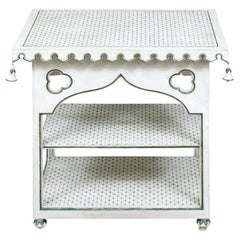 Hand Painted Indian Style Tiered Side Table