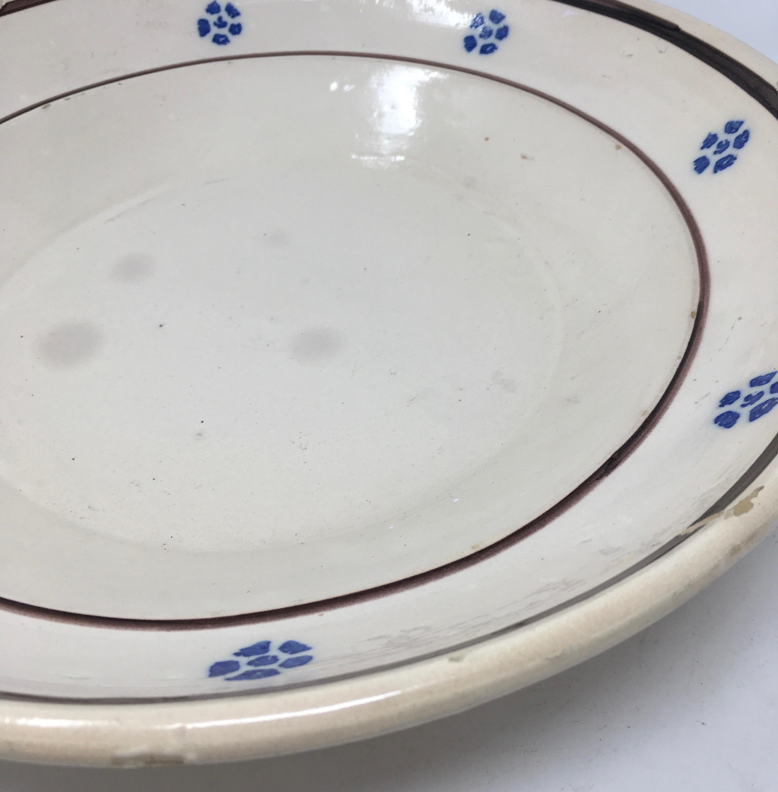 Hand Painted Italian Antique Terracotta Bowl 1