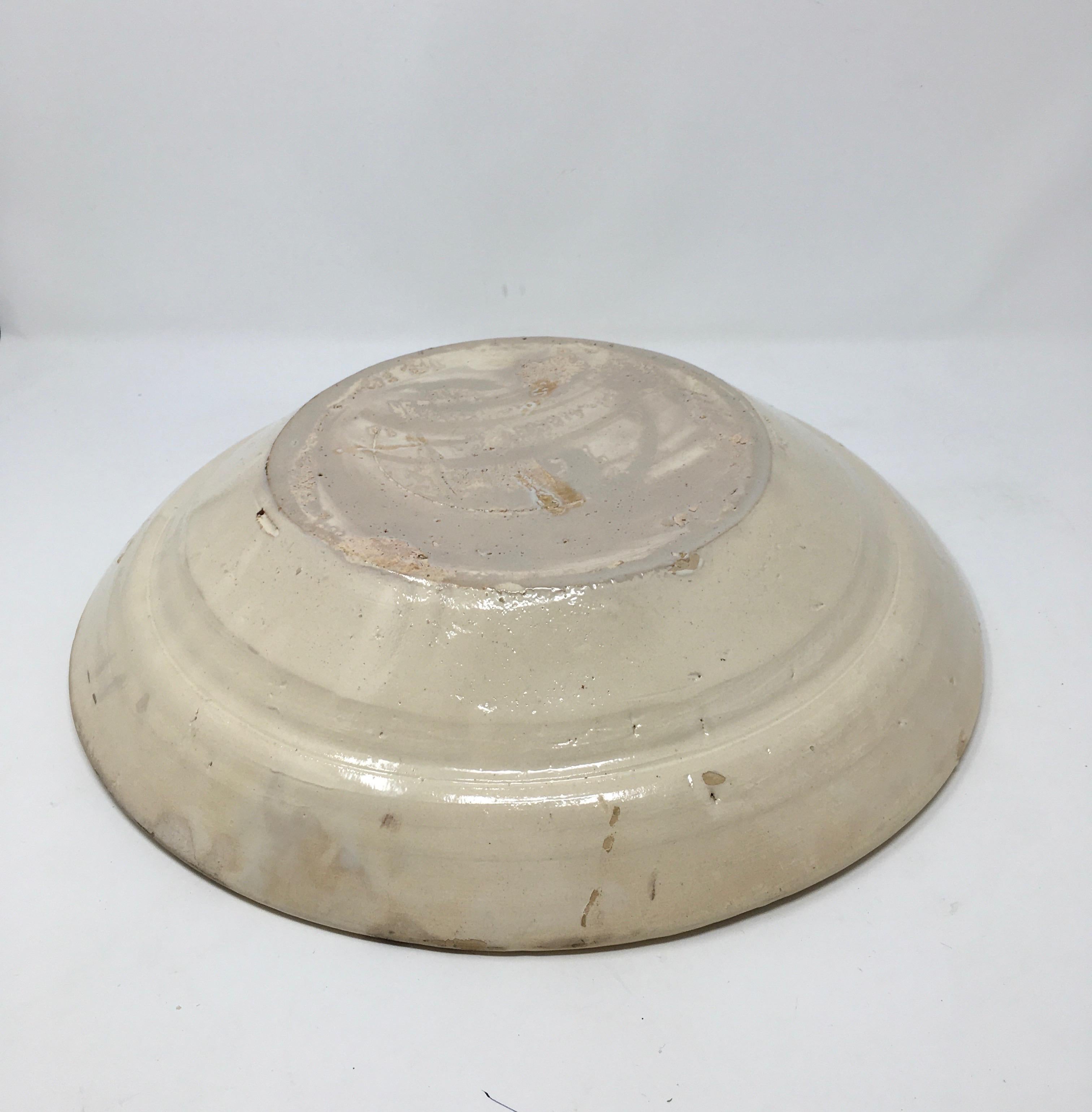 Hand Painted Italian Antique Terracotta Bowl 4