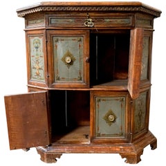 Hand Painted Italian Cabinet, circa 1850