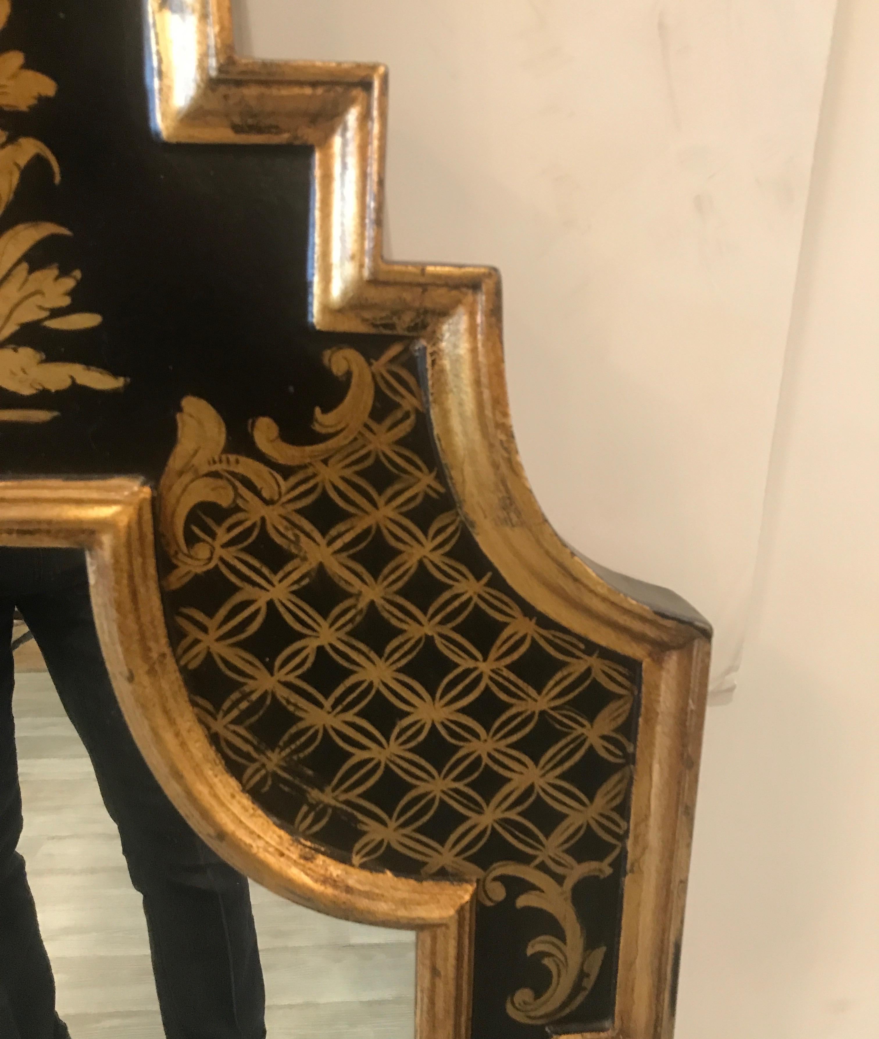 Hand Painted Italian Chinoiserie Mirror 1