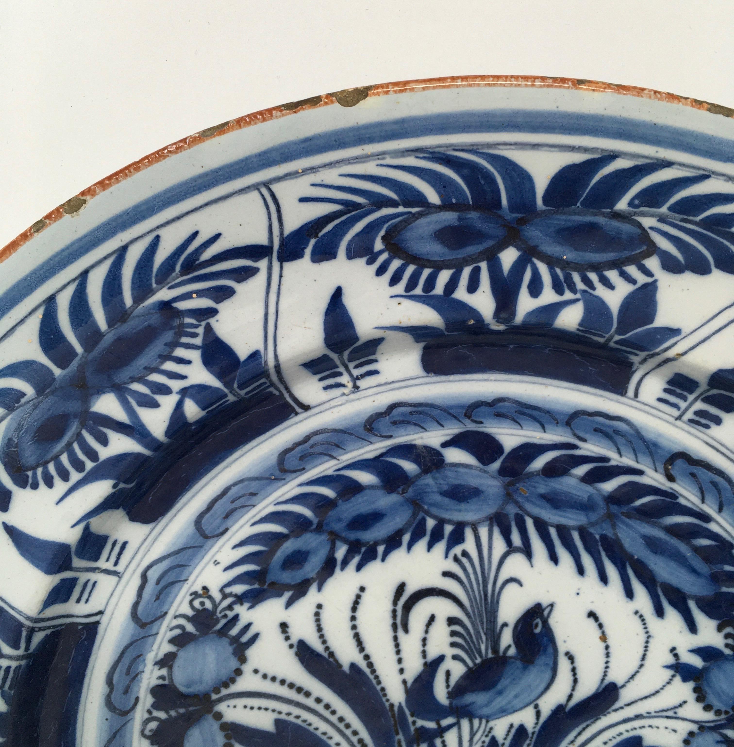 Hand Painted Italian Deruta Pottery Bowl In Good Condition In Houston, TX