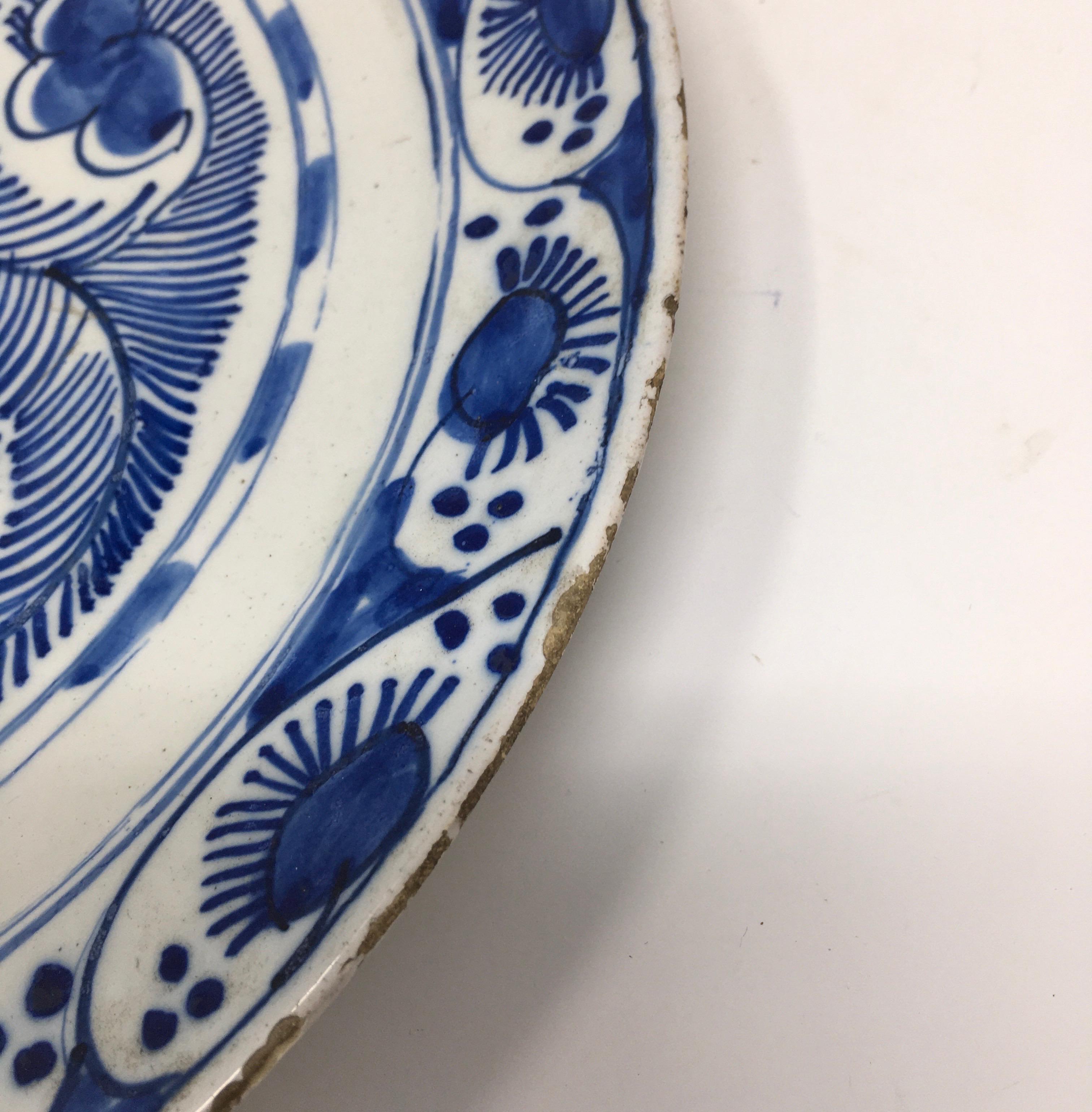 Hand Painted Italian Deruta Pottery Plate 1